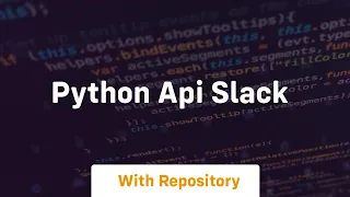 python api slack