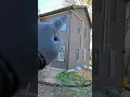 installation of mini split line hide 18 high is scary but worth it