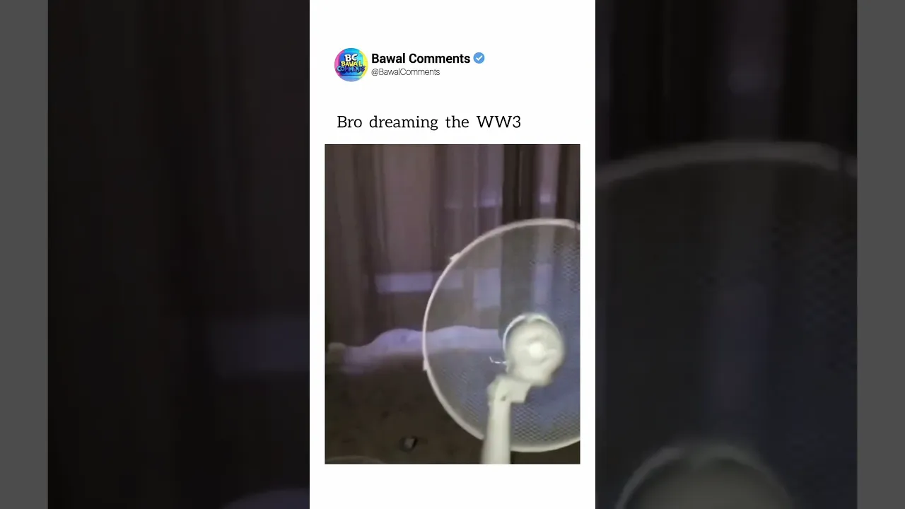 Bro dreaming the WW3