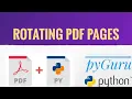 pyPDF 4 Rotating PDF pages pyGuru