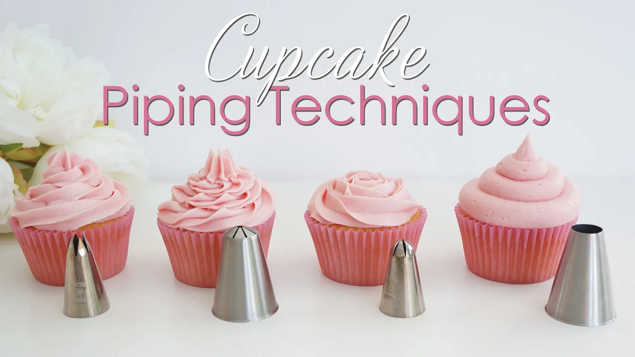 Cupcake Piping Techniques Tutorial