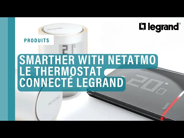 Termostato Smarther 2 con Wi-FI integrato per montaggio a parete BIANCO Legrand with Netatmo, NETATMO con LEGRAND & BTICINO, 49040