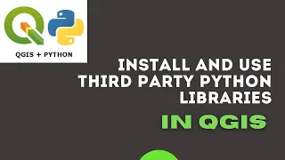 Installing External Python Libraries into QGIS Installation