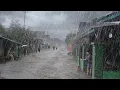 Download Lagu the biggest rain storm strong wind in the village, the wrath of nature is very scary when it rains