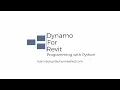 Dynamo for Revit - Programming with Python Course Trailer Learn Python for Dynamo