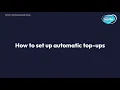 How to set up automatic top-ups via my insite Pay-as-you-go residents