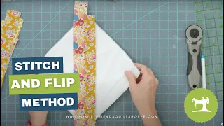 How to Use the Stitch Flip Method for Hot Pads Quilt As You Go Technique