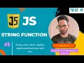 String Function in JavaScript Lecture-5 Web development in Hindi javascript in Hindi