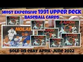 Most Expensive 1991 Upper Deck Cards eBay Sales -