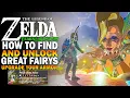 How To Unlock All Great Fairy Fountains Locations Zelda Tears Of The Kingdom Upgrade Armor