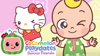 JJ & Hello Kitty Play Peekaboo 🫣CoComelon Playdates Nursery Rhymes & Kids Songs | After School Club