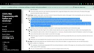 CS50 PROJECT 1 - Wiki