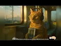 Morning Train Lo-Fi 🚋 Tokyo Commute Beats | 1 Hour Study • Focus • Work (Cat DJ)