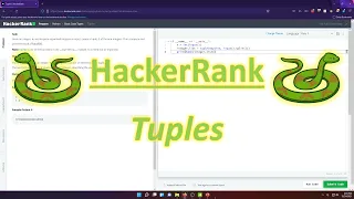 HackerRank Python Tuples