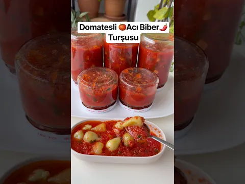 Domatesli 🍅Acı Biber🌶️Turşusu #biberturşusu #acıbiberturşusu #turşutarifi
