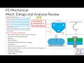 FE Mechanical Design and Analysis Review - 12 Real Problems That Teach You the Core Concepts