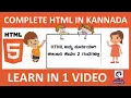 Complete HTML Tutorial in Kannada in One