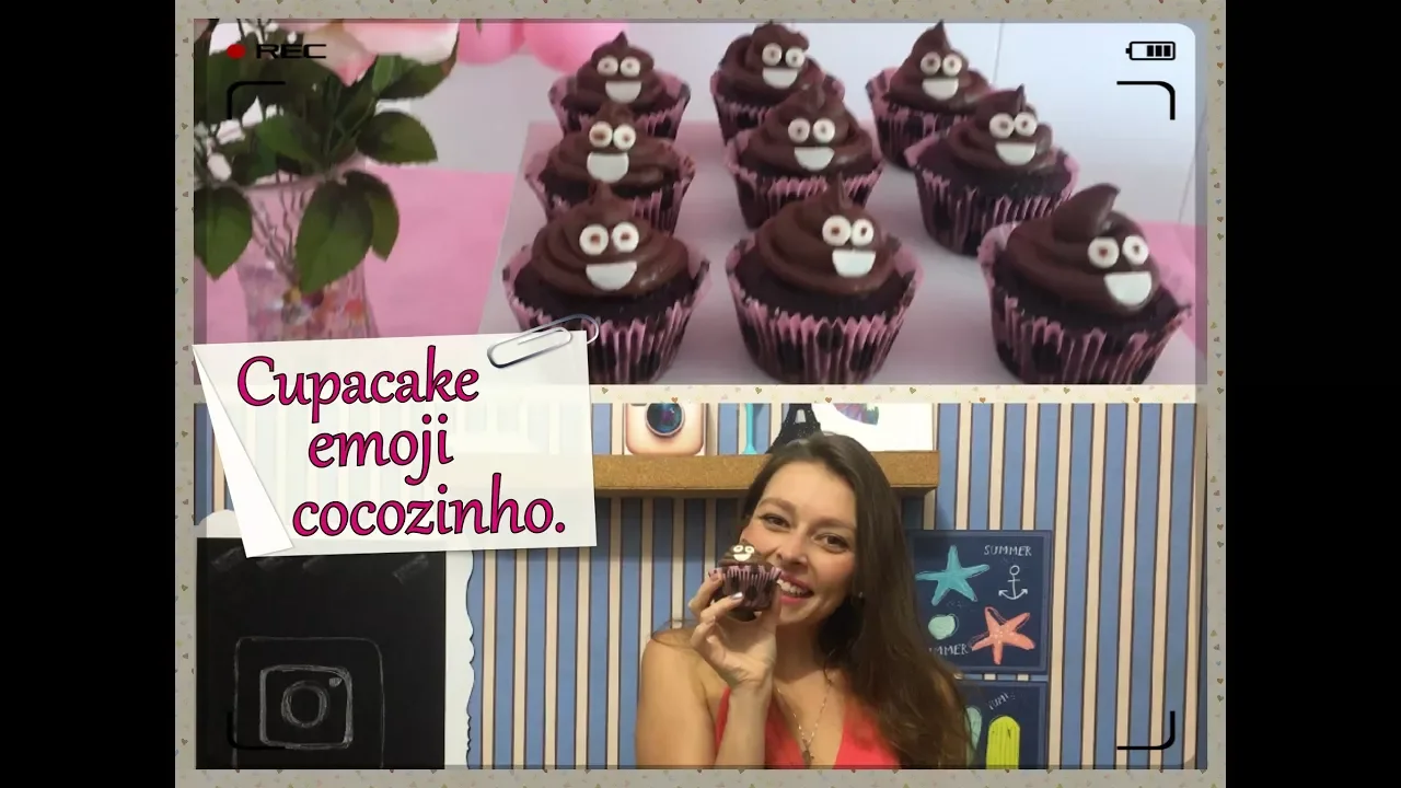 COMO FAZER CUPCAKES DE EMOJI DE COCOZINHO