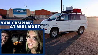 What is it like to sleep in our van in a Walmart parking lot? Everything they say is true…