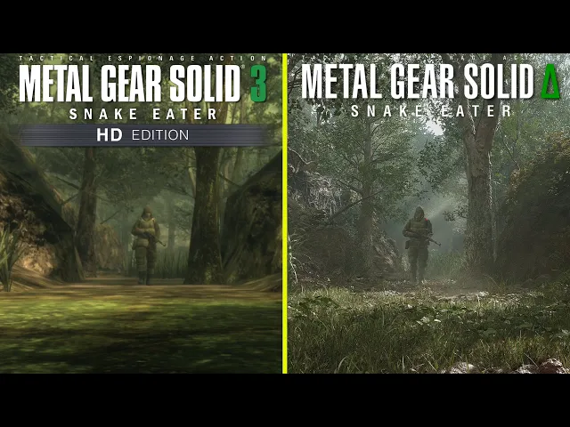 Metal Gear Solid 3 Remake vs Original Early Graphics Comparison | PlayStation Showcase 2023