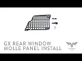GX460 Rear Window MOLLE Panel Install