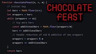 Chocolate Feast HackerRank JavaScript