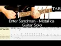 Download Lagu ENTER SANDMAN - Metallica (Kirk Hammett): SOLO guitar cover + TAB