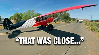 Taking Off From an Active Highway