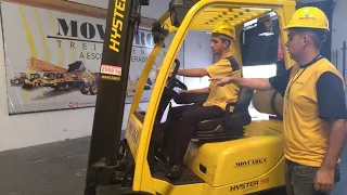 Primeiros exercícios - Curso Operador de Empilhadeira I Parte 01