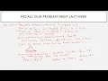 MATH140 Recorded Lecture - 9am Class