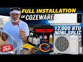 Full Installation of Cozeware 12 000 BTU Mini Split Every Step