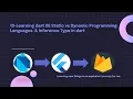 10-Learning dart 06 Static vs Dynamic Programming Languages Inference Type in dart