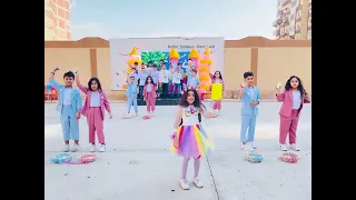 استعراض الاطفال لاغنيه يا صحابي وصحباتى 