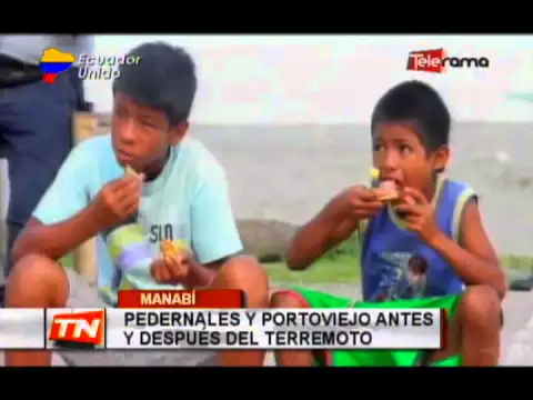 Pedernales y Portoviejo antes y después del terremoto