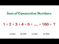 Adding Consecutive Numbers Math Trick I Number Series Problems