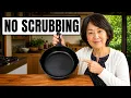 How the Japanese Keep a Cast Iron Pan Non-Stick for 100 Years No Scrubbing No Chemicals