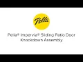 Pella Impervia Sliding Patio Door Knock Down Supplemental Assembly Instructions