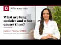 What are lung nodules and what causes them Ohio State Medical Center