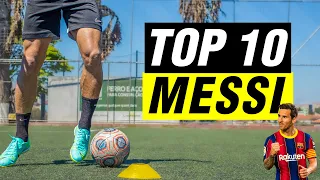 top 10 best dribbling moves of messi dribbling tutorial the best dribbling moves in football
