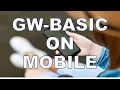 GWBASIC on Cell Phone