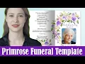 Funeral Program Template - Primrose Funeral Program Design