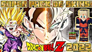 SKINS para MINECRAFT de GOHAN SSJ 2 GOHAN DEL FUTURO GOHAN MISTICO SORPRENDENTE PACK GRATIS