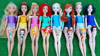 Disney Princess Doll Makeover ~ DIY Miniature Ideas for Barbie - Wig, Dress, Faceupy, andMore! DIY