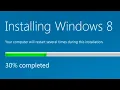 Windows 8 Beta Install Timelapse
