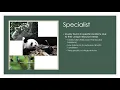 3 1 Generalist and Specialist Species