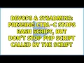 Pressing Ctrl-C stops bash script but don t stop PHP script called by the script