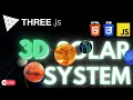 Creating a 3D Solar System Using Basic HTML CSS JS and Three JS Live with Free Deployement