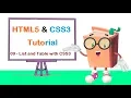 HTML5 CSS3 Tutorials - Styling List and Table with CSS3