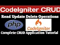 PHP CRUD In CodeIgniter Step By Step Read Update Delete