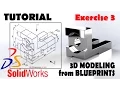Solidworks Tutorials 3d Modeling From Blueprints Best Solidworks Tutorial Beginners - EXERCISE 3
